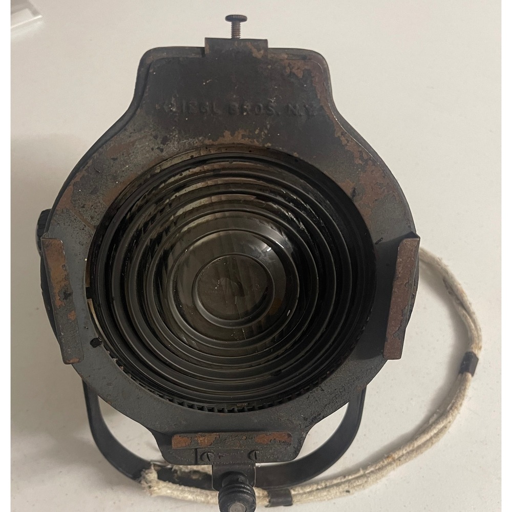 Vintage Kliegl Bros NY Stage Light Industrial Fresnel Spotlight Theater Decor